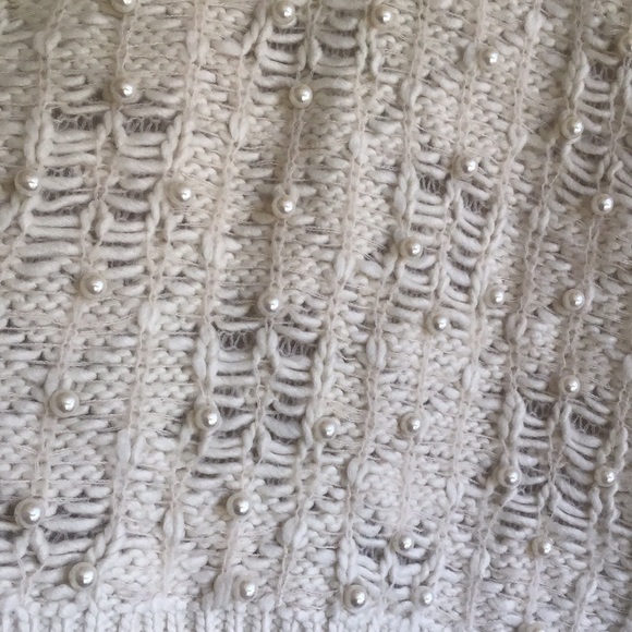 Zara pearl knit textured pullover sweater - Picture 14 of 16